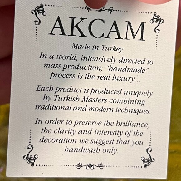 Handmade Turkey Akcam Iridescent Frosted Glass Flower Bowls Candle Holders - Picture 6 of 9